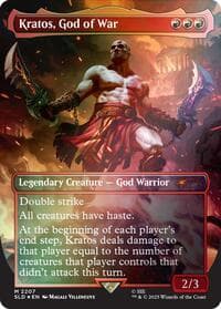 Kratos, God of War (Rainbow Foil) - Secret Lair Drop Series - Magic: The Gathering card