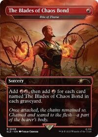 The Blades of Chaos Bond - Rite of Flame - Secret Lair Drop Series - Magic: The Gathering card