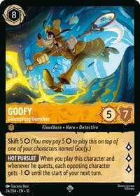 Goofy - Galumphing Gumshoe - Whispers in the Well - Disney Lorcana card