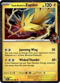 Team Rocket's Zapdos - 070/182 (Cosmos Holo) - Miscellaneous Cards & Products - Pokemon card
