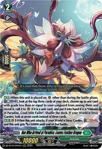 One Who Arrived at Paradise, Leaves Feather Dragon - DZ-BT10: Dragonsoul Resonance - Cardfight Vanguard card