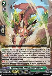 Sylvan Horned Beast, Cathair Cheile - DZ-BT10: Dragonsoul Resonance - Cardfight Vanguard card