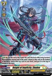 Knight of Implicity, Ebadon - DZ-BT10: Dragonsoul Resonance - Cardfight Vanguard card