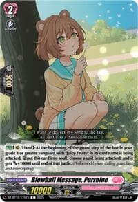 Blowball Message, Porroine - DZ-BT10: Dragonsoul Resonance - Cardfight Vanguard card