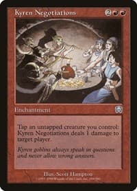 Kyren Negotiations - Mercadian Masques - Magic: The Gathering card