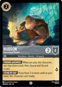 Hudson - Determined Reader - Whispers in the Well - Disney Lorcana card