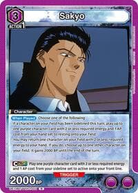 Sakyo - UE13BT: Yu Yu Hakusho: Ghost Files - Union Arena card
