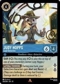 Judy Hopps - Lead Detective - Whispers in the Well - Disney Lorcana card