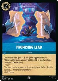 Promising Lead - Whispers in the Well - Disney Lorcana card