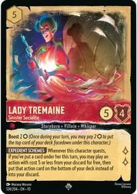 Lady Tremaine - Sinister Socialite - Whispers in the Well - Disney Lorcana card