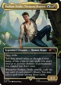 Nathan Drake, Treasure Hunter - Secret Lair Drop Series - Magic: The Gathering card