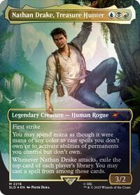 Nathan Drake, Treasure Hunter (Rainbow Foil) - Secret Lair Drop Series - Magic: The Gathering card