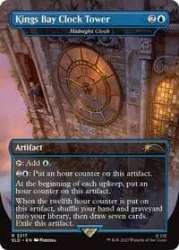 Kings Bay Clock Tower - Midnight Clock - Secret Lair Drop Series - Magic: The Gathering card