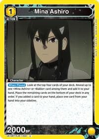 Mina Ashiro (002) - UE12BT: Kaiju No. 8 - Union Arena card