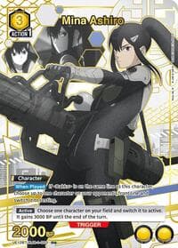 Mina Ashiro (003) (R*) - UE12BT: Kaiju No. 8 - Union Arena card