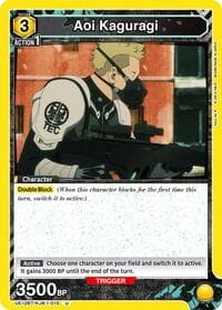 Aoi Kaguragi (015) - UE12BT: Kaiju No. 8 - Union Arena card