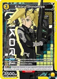 Kikoru Shinomiya (019) - UE12BT: Kaiju No. 8 - Union Arena card