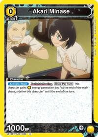 Akari Minase (032) - UE12BT: Kaiju No. 8 - Union Arena card
