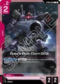 Gaia's Rick Dom (GQ) - Starter Deck 06: Clan Unity - Gundam Card Game card