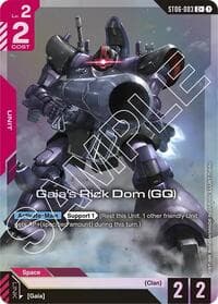 Gaia's Rick Dom (GQ) (C+) - Starter Deck 06: Clan Unity - Gundam Card Game card