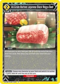 A6-Grade Marbled Japanese Black Wagyu Beef - UE12BT: Kaiju No. 8 - Union Arena card
