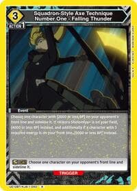 Squadron-Style Axe Technique Number One - Falling Thunder - UE12BT: Kaiju No. 8 - Union Arena card