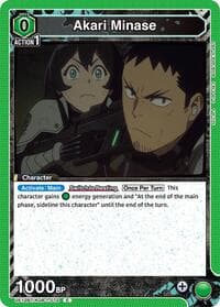 Akari Minase (072) - UE12BT: Kaiju No. 8 - Union Arena card