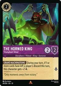 The Horned King - Triumphant Ghoul - Whispers in the Well - Disney Lorcana card