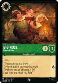 Big Nose - Lovesick Poet - Whispers in the Well - Disney Lorcana card