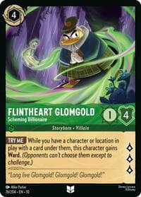 Flintheart Glomgold - Scheming Billionaire - Whispers in the Well - Disney Lorcana card