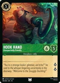 Hook Hand - Unexpectedly Friendly - Whispers in the Well - Disney Lorcana card