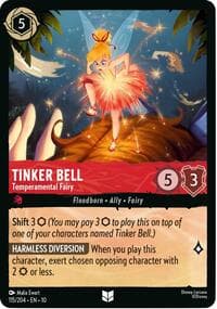 Tinker Bell - Temperamental Fairy - Whispers in the Well - Disney Lorcana card
