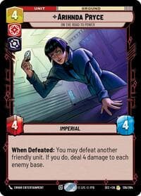 Arihnda Pryce - On the Road to Power - Secrets of Power - Star Wars: Unlimited card