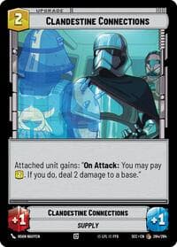 Clandestine Connections - Secrets of Power - Star Wars: Unlimited card