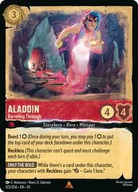 Aladdin - Barreling Through - Whispers in the Well - Disney Lorcana card