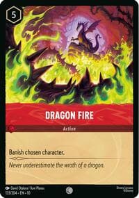 Dragon Fire - Whispers in the Well - Disney Lorcana card