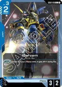 Barzam - Dual Impact - Gundam Card Game card