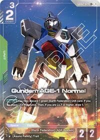 Gundam AGE-1 Normal (LR+) - Dual Impact - Gundam Card Game card