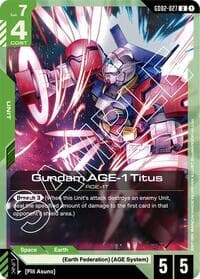 Gundam AGE-1 Titus (GD02-027) - Dual Impact - Gundam Card Game card
