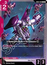 Haman Karn's Gaza C - Dual Impact - Gundam Card Game card