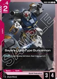 Sayla's Light-Type Guncannon - Dual Impact - Gundam Card Game card