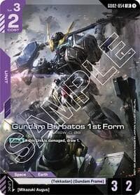 Gundam Barbatos 1st Form - Dual Impact - Gundam Card Game card