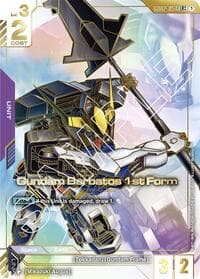 Gundam Barbatos 1st Form (LR++) - Dual Impact - Gundam Card Game card