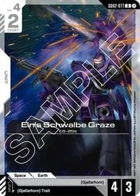 Ein's Schwalbe Graze - Dual Impact - Gundam Card Game card