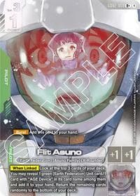 Flit Asuno (R+) - Dual Impact - Gundam Card Game card