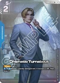 Dramatic Turnabout (R+) - Dual Impact - Gundam Card Game card