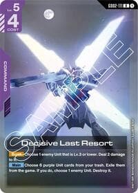 Decisive Last Resort - Dual Impact - Gundam Card Game card