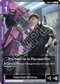 It's Name is Ryusei-Go - Dual Impact - Gundam Card Game card