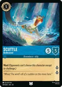 Scuttle - Birdbrained - Whispers in the Well - Disney Lorcana card