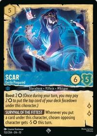 Scar - Eerily Prepared - Whispers in the Well - Disney Lorcana card